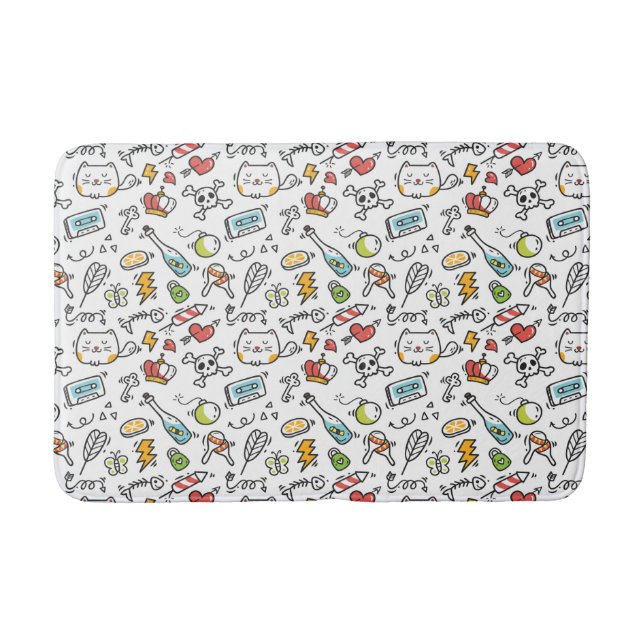 Tapis De Bain Matelas Motif Cute Kawaii (Devant)