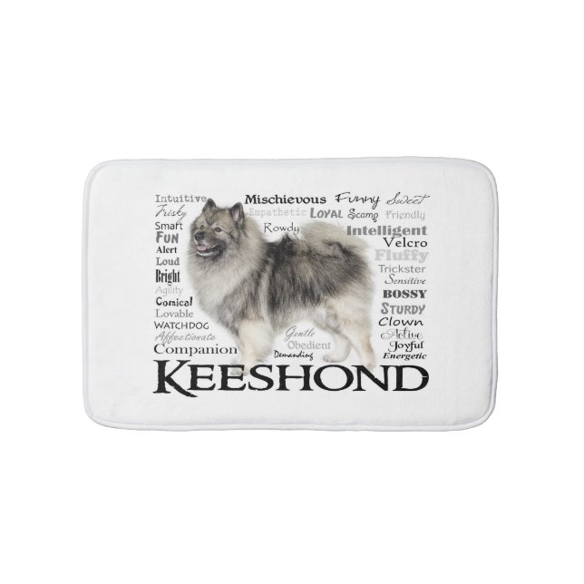 Tapis De Bain Matt de bain Keeshond Traits (Devant)