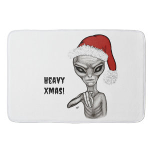 Tapis De Bain Mauvais Alien, Lourds Noël !