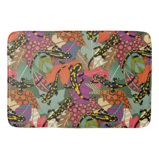 Tapis De Bain maximalist salamander forest