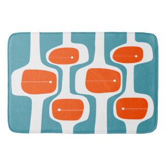 Tapis De Bain MCM Bath Mat - Orange et Turquoise