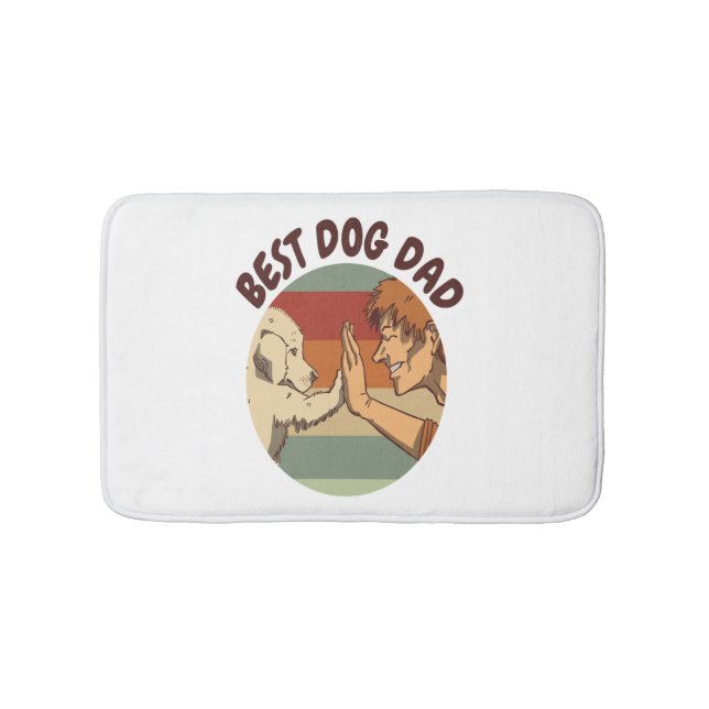 Tapis De Bain Meilleur père de chien (Devant)