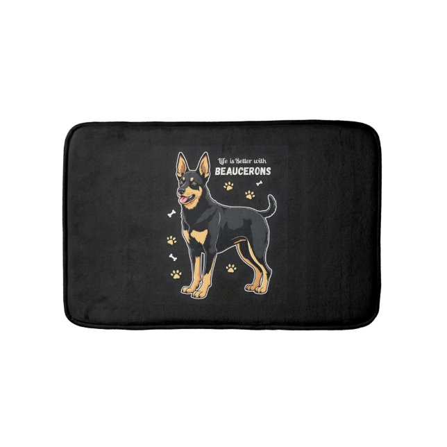 Tapis De Bain Meilleure vie avec Beauce Sheepdog Débardeur (Devant)