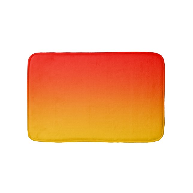 Tapis De Bain Mélange Orange Rouge Jaune (Devant)