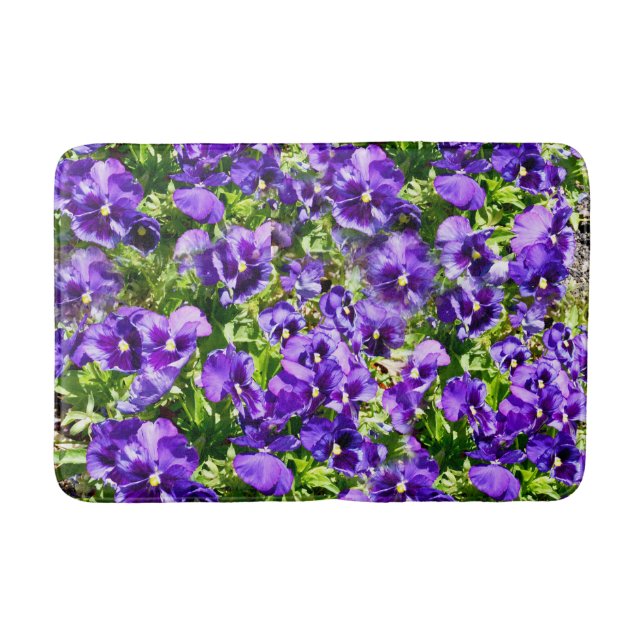 Tapis De Bain Mer de sérénité : Le beau terrain de purple violet (Devant)