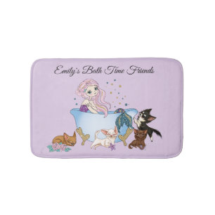 Tapis De Bain Mermaid et Chihuahua Friends Bath Mat