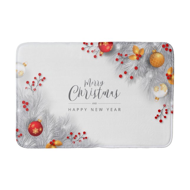 Tapis De Bain Merry Christmas And Happy New Year (Devant)