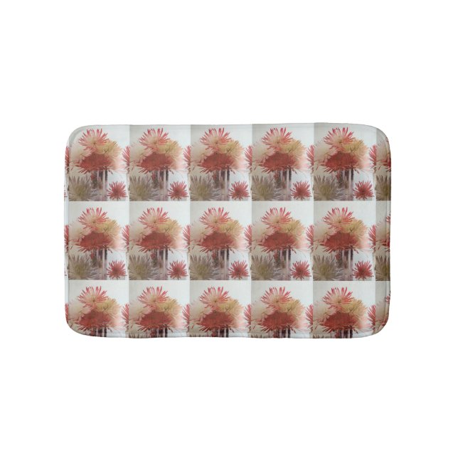 TAPIS DE BAIN **MERRY FLORAL MODERNE NOËL** (Devant)