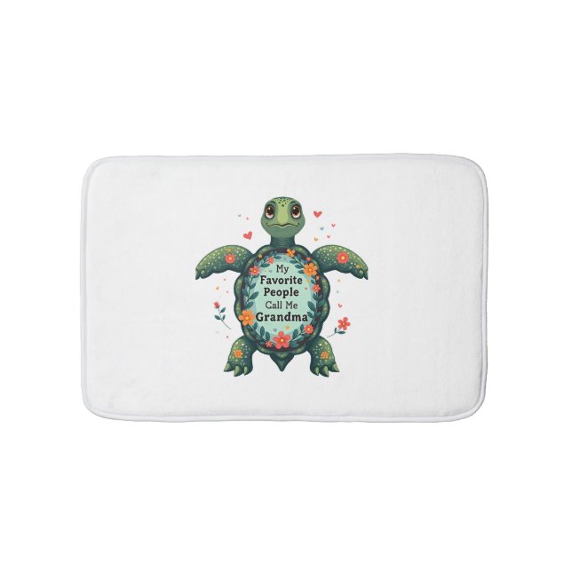 Tapis De Bain Mes Gens Préférés M'Appelent Grandma Turtle - Gran (Devant)