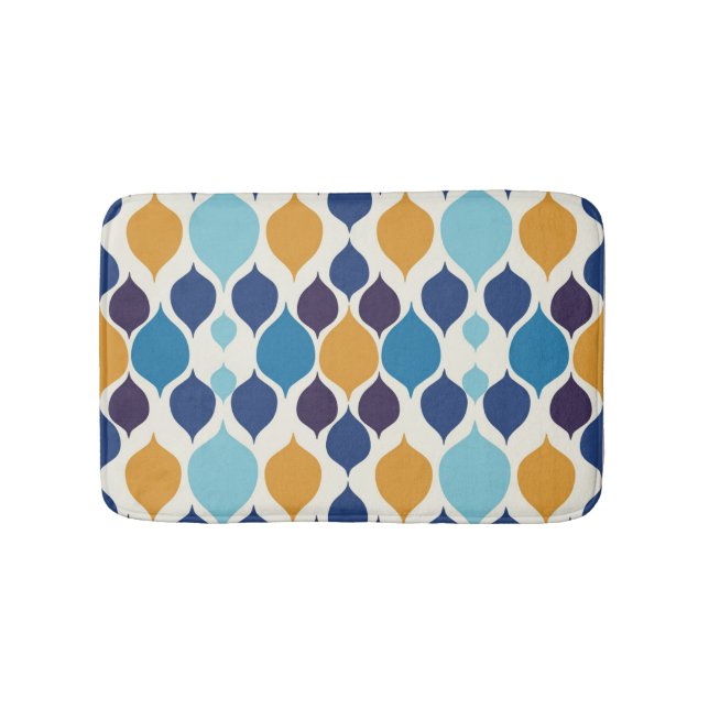 Tapis De Bain Mi-siècle 1960 Géométrique (Devant)