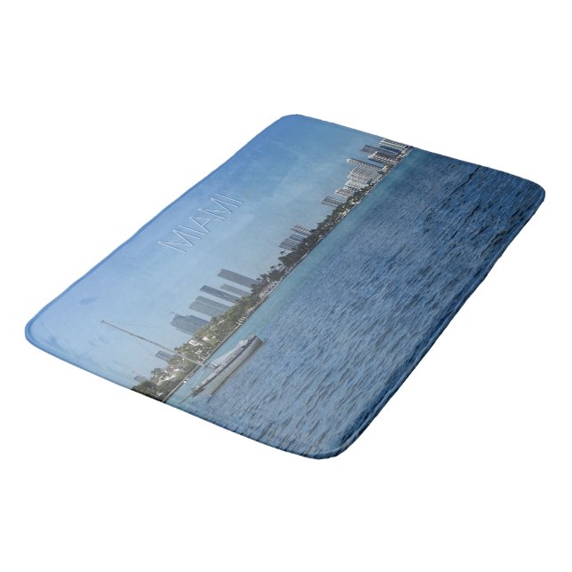 Tapis De Bain Miami Skyline (Angle)