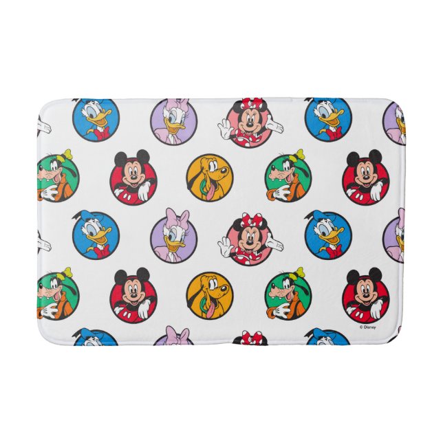 Tapis De Bain Mickey & Friends Classic Circles Pattern (Devant)