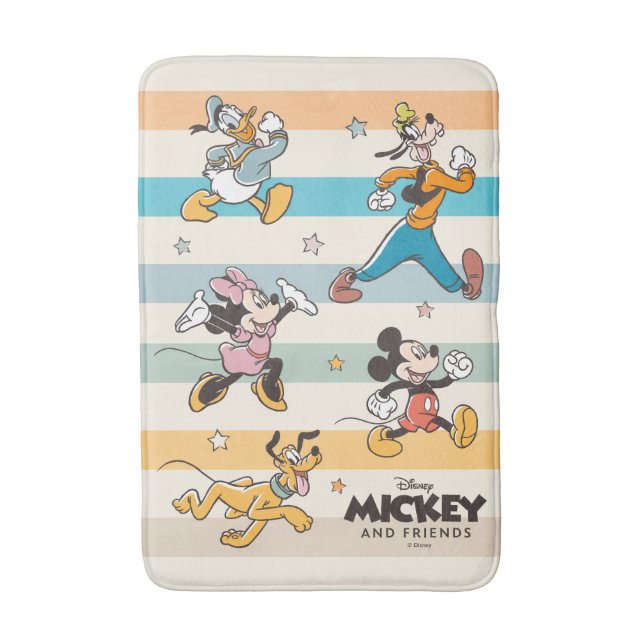 Tapis De Bain Mickey & Friends Retro Stars and Stripes Graphic (Devant (Vertical))