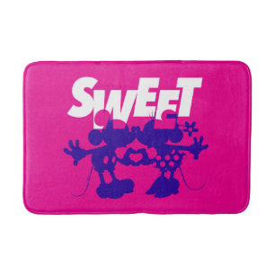 Tapis De Bain Mickey & Minnie Souris  Sweet! Saint-Valentin