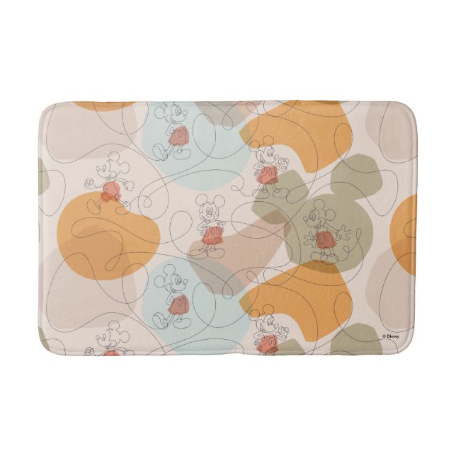 Tapis De Bain Mickey Mouse Continuous Line Pattern (Devant)