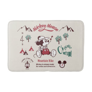 Tapis De Bain Mickey   Prêt pour l'action et l'aventure