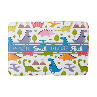 Tapis de bain mignon de dinosaures