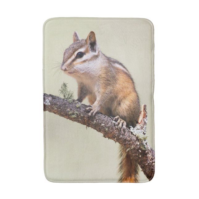 Tapis De Bain Mignonne chipmunk (Devant (Vertical))