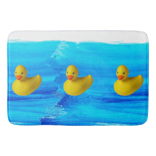 Tapis De Bain Mignonne Mat Bain De Canard Jaune (Devant)