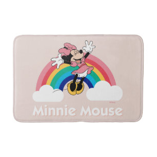 Tapis De Bain Minnie   Arc en ciel et nuages