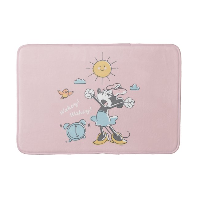 Tapis De Bain Minnie Mouse | Réveil du matin (Devant)