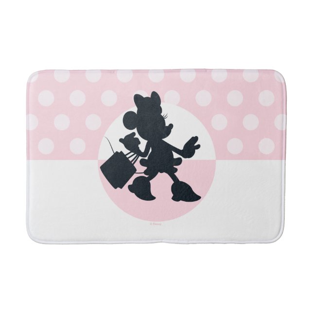Tapis De Bain Minnie Mouse Shopping Silhouette (Devant)