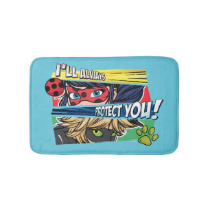 Tapis De Bain Miraculous Ladybug & Cat Noir toujours vous protég