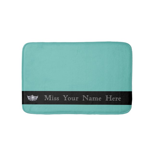 Tapis De Bain Miss America Argent Couronne (Devant)