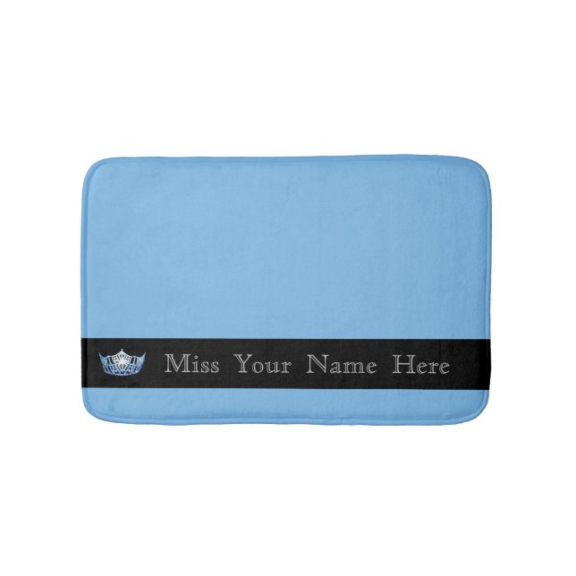 Tapis De Bain Miss America Blue Crown Bath Mat (Devant)