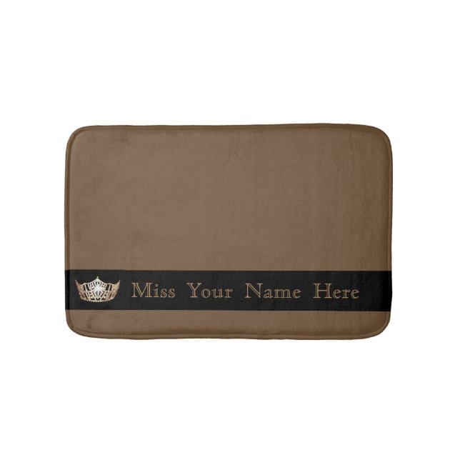 Tapis De Bain Miss America Brown & Crown Bath Mat (Devant)