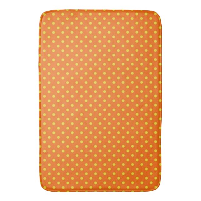 Tapis De Bain 'Mod Accents' Orange/Yel/LG Pois (devant Vertical)