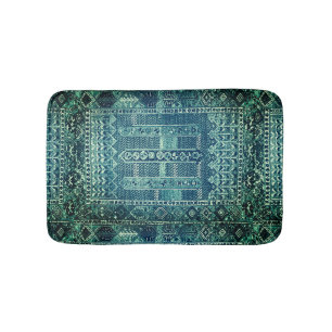 Tapis De Bain Modèle de tapis oriental en blues
