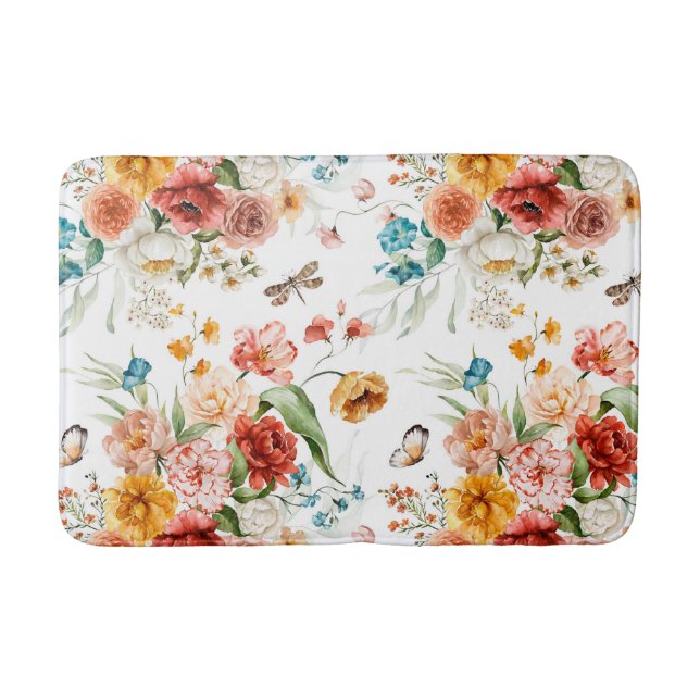 Tapis De Bain Modèle floral du jardin (Devant)