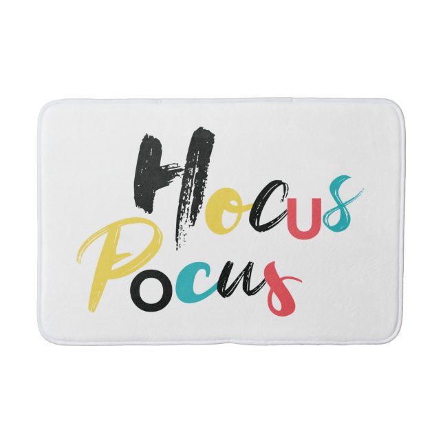 Tapis De Bain Moderne, coloré, amusant, cool, Hocus Pocus tendan (Devant)