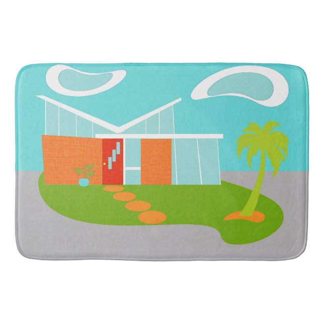 Tapis de bain moderne de Chambre de bande dessinée (Devant)