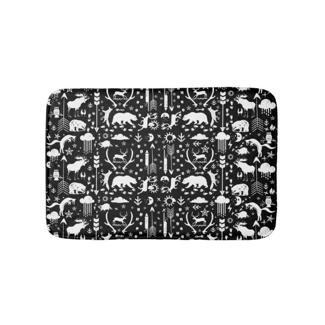 Tapis De Bain Moderne Personnalisé Ours Fox Deer Boys Room (Devant)