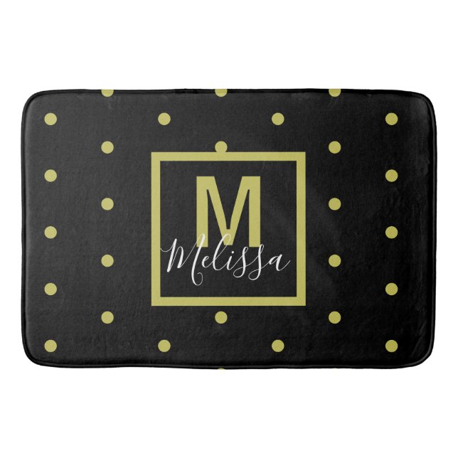 Tapis De Bain Monograme de Black Golden Circle (Devant)