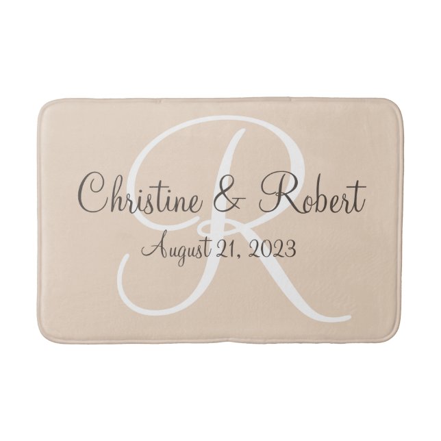 Tapis de bain monogramme (Devant)