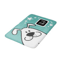 Monogramme de chien de caricature mignon