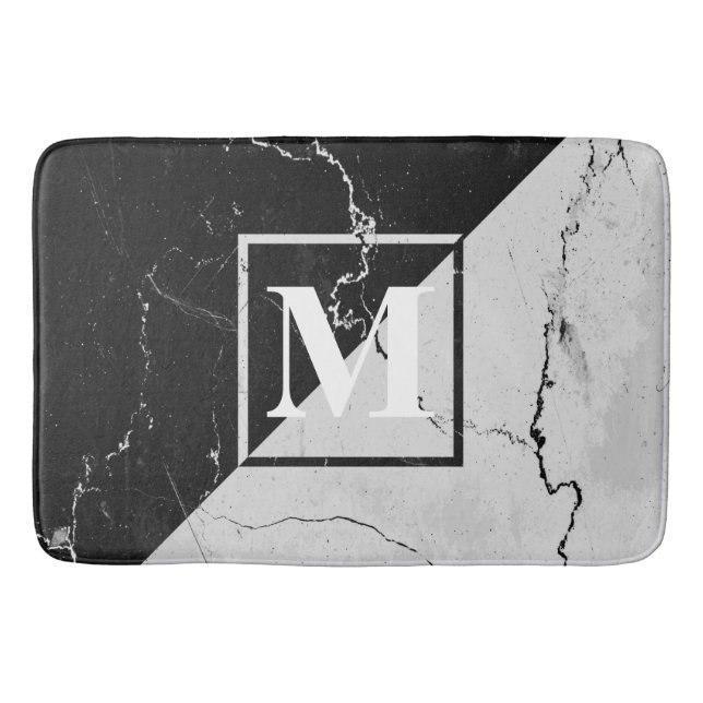 Tapis De Bain Monogramme de marbre (Devant)