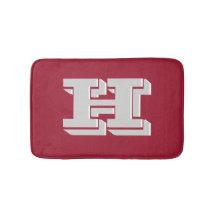 Monogramme de style lettre universitaire cramoisie