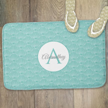 Monogramme nautique motif coquillage blanc Maison