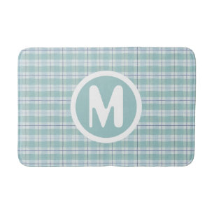 Tapis De Bain Monogramme Turquoise Pépinière pour bébés