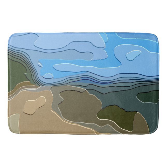 TAPIS DE BAIN MONTAGNE (Devant)