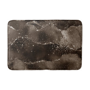 Tapis De Bain Moody Agate   Café Brown bronze doré Taupe