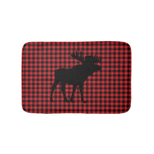Tapis De Bain Moose Buffalo Check Mountain Living Bath Mat