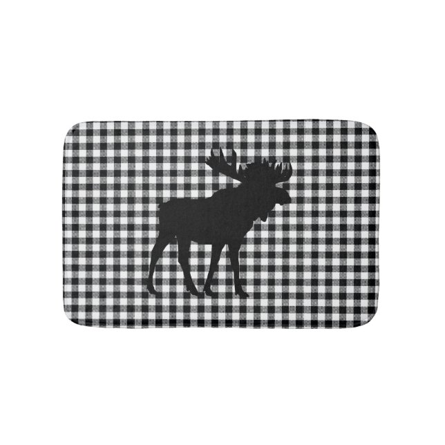 Tapis De Bain Moose Buffalo Check Mountain Living Bath Mat (Devant)