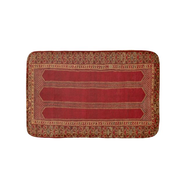 Tapis De Bain Moquette orientale turque perse rouge (Devant)