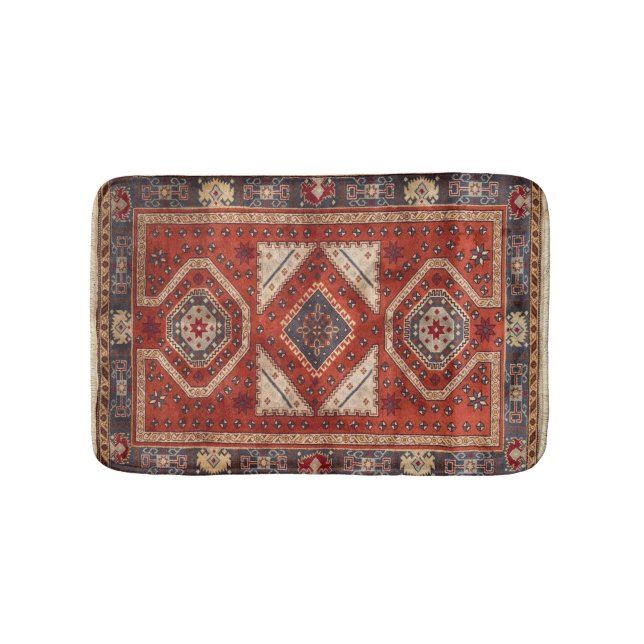 Tapis De Bain Moquette orientale turque perse rouge (Devant)