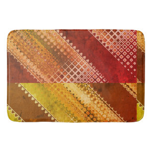Tapis De Bain Morphinius Asymétrique abstrait 1 sur 12 rouge